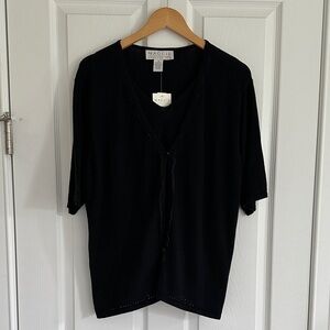 Maggie McNaughton Black Sweater NWT